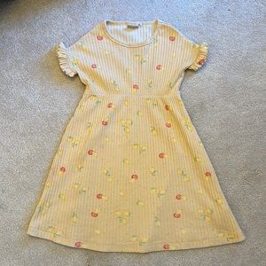 Printed Ribbed Dress